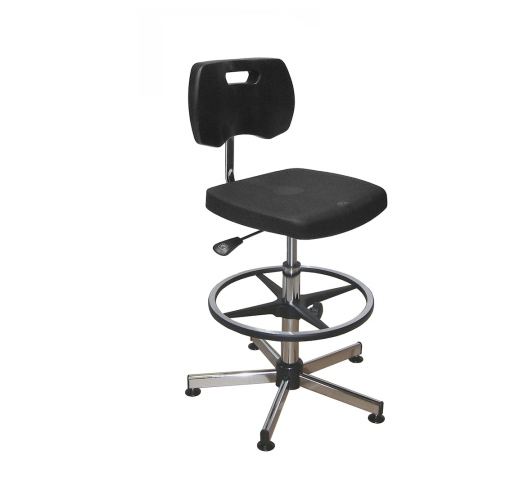 Antistatic black chair glides b.rest footring