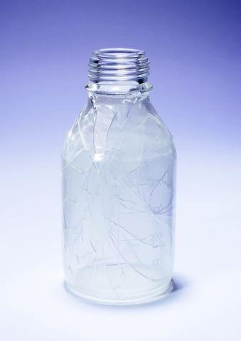 Reagent Bottle Pyrex Safecoated W/Mouth No Ca