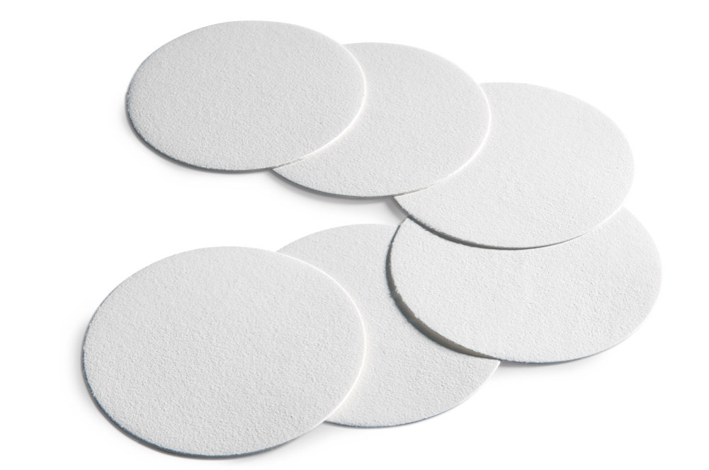 90 mm White Dot Quantitative Filter Paper Discs / Grade 389